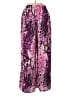 Collection 100% Polyester Print Purple Casual Pants Size M - photo 2
