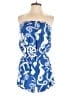 Lilly Pulitzer 100% Rayon Graphic Blue Romper Size S - photo 1