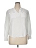 Escapada 100% Rayon White Long Sleeve Blouse Size XL - photo 1
