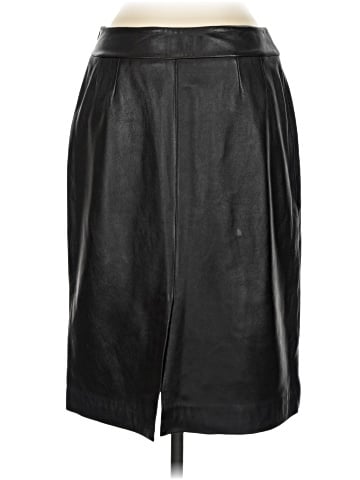 Kasper Faux Leather Skirt (view 2)