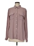 Ann Taylor LOFT 100% Polyester Solid Gray Long Sleeve Blouse Size M - photo 1