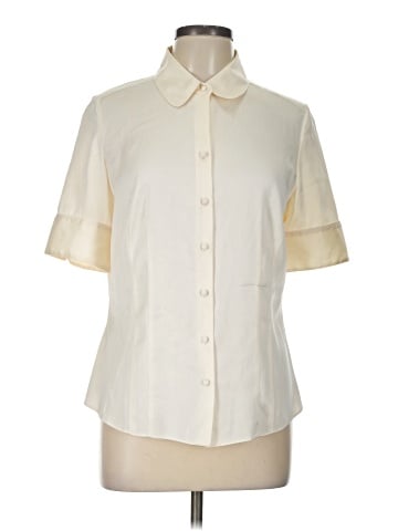 Ann Taylor Short Sleeve Silk Top (view 1)