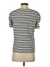 Modern Works Stripes Silver Short Sleeve Top Size S - photo 2