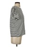 Modern Works Stripes Silver Short Sleeve Top Size S - photo 4