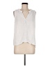 Michael Stars White Sleeveless Button-Down Shirt Size Med (1) - photo 1