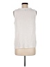 Michael Stars White Sleeveless Button-Down Shirt Size Med (1) - photo 2