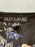 Stella Luce 100% Polyester Floral Black 3/4 Sleeve Blouse Size XL - photo 7