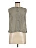 Equipment 100% Silk Gray Sleeveless Silk Top Size M - photo 1