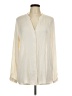 H&M 100% Polyester Ivory Long Sleeve Blouse Size 14 - photo 1
