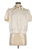 Industry 100% Polyester Ivory Short Sleeve Blouse Size M - photo 1