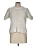 Madewell Chevron-herringbone Silver Pullover Sweater Size L - photo 1