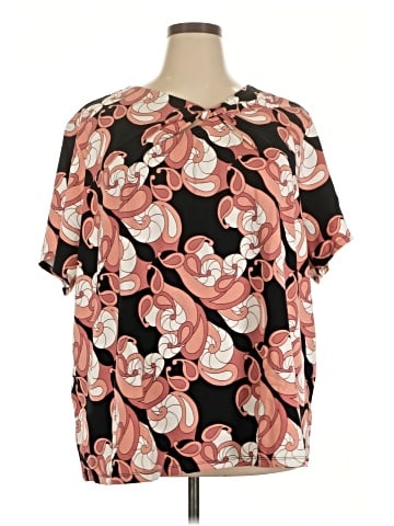 Liz Claiborne Short Sleeve Blouse (view 1)