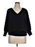 Sam and Jess 100% Polyester Black 3/4 Sleeve Top Size XL - photo 1