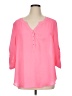 Torrid Pink 3/4 Sleeve Blouse Size 1X Plus (1) - photo 1