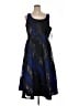 DKNY Graphic Blue Cocktail Dress Size 16 - photo 1