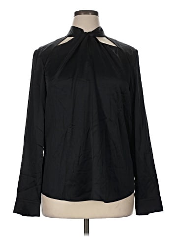 Etcetera Long Sleeve Silk Top (view 1)