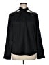 Etcetera Black Long Sleeve Silk Top Size 16 - photo 1