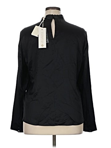 Etcetera Long Sleeve Silk Top (view 2)