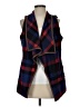 Coeur De Vague Plaid Blue Vest Size S - photo 1
