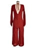 Trafaluc by Zara Solid Red Orange Jumpsuit Size M - photo 2