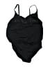 Lands' End Solid Black One Piece Swimsuit Size 10 - photo 2