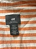 H&M Stripes Orange Long Sleeve Button-Down Shirt Size XL - photo 7