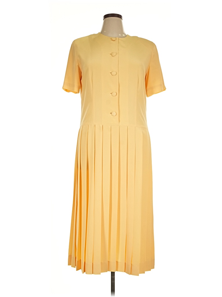 Pre-owned Talbots Casual Dress In Yellow