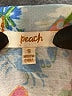 Peach Print White 3/4 Sleeve Button-Down Shirt Size S - photo 7
