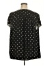 Torrid 100% Polyester Polka Dots Black Short Sleeve Blouse Size 3X Plus (3) - photo 2