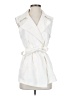 Theory 100% Linen White Vest Size S - photo 1