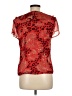 Jones Wear 100% Polyester Red Short Sleeve Blouse Size 6 - photo 2