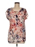 a.n.a. A New Approach 100% Polyester Orange Short Sleeve Blouse Size M - photo 1