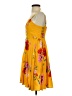 Old Navy 100% Rayon Floral Yellow Casual Dress Size S - photo 5