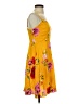 Old Navy 100% Rayon Floral Yellow Casual Dress Size S - photo 4