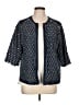 Chico's 100% Cotton Blue Jacket Size Lg (2) - photo 1