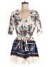 Blue Rain Paisley White Romper Size M - photo 1