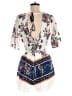 Blue Rain Paisley White Romper Size M - photo 2