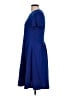 Unbranded Solid Blue Casual Dress Size L - photo 5