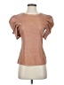 On Twelfth Brown Short Sleeve Top Size S - photo 1