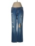 Ann Taylor LOFT 100% Cotton Hearts Blue Jeans Size 28 waist - photo 1