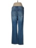 Ann Taylor LOFT 100% Cotton Hearts Blue Jeans Size 28 waist - photo 2