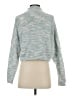 Sincerely Jules Metallic Teal Turtleneck Sweater Size XS - photo 2