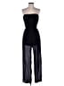 iris 100% Polyester Solid Black Jumpsuit Size S - photo 1