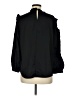 J.Crew 100% Polyester Black 3/4 Sleeve Blouse Size M - photo 2
