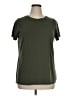 Torrid Solid Green Short Sleeve T-Shirt Size 1X Plus (1) - photo 1