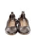 Yosi Samra 100% Leather Metallic Silver Heels Size 8 - photo 2