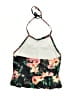 Shein Floral Black Swimsuit Top Size M - photo 2