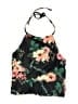 Shein Floral Black Swimsuit Top Size M - photo 1