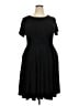 Torrid Solid Black Casual Dress Size 2X Plus (2) - photo 1