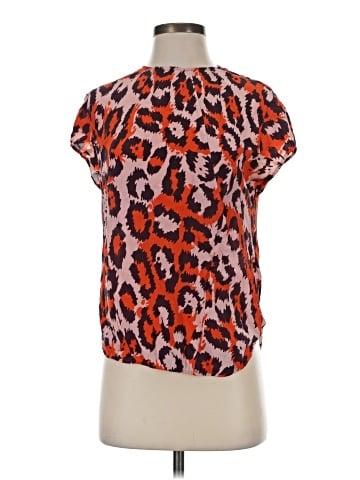 Diane von Furstenberg Short Sleeve Silk Top (view 1)